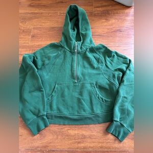 Women’s Lululemon Oversized Half Zip Hoodie in Evergreen. Size XL/XXL.